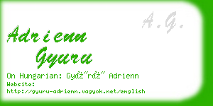 adrienn gyuru business card